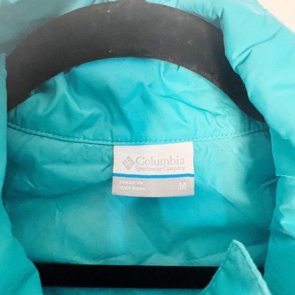 Columbia Women's Switchback II Rain Jacket Green Blue (Miami)  Teal Size M - Picture 6 of 7